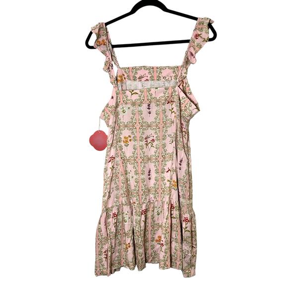 NWT Agua Bendita x Target Tile Garden Floral Mini with Flutter Sleeves - Picture 5 of 9